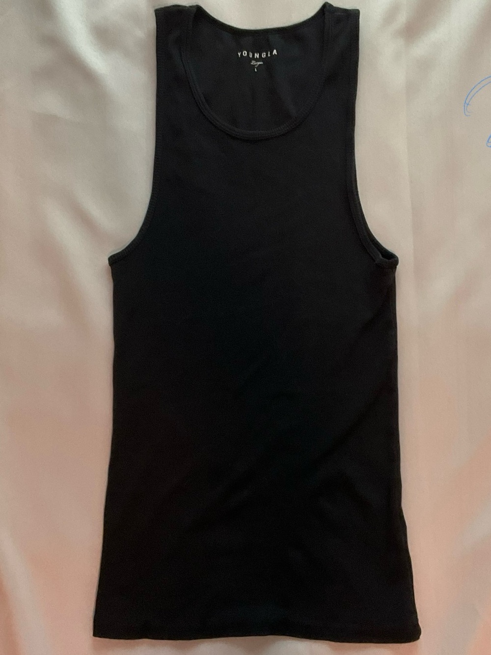 YoungLA Black Ribbed Muscle Tank